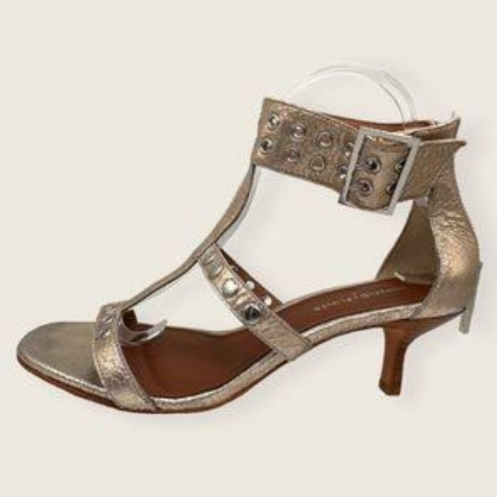 NWOT Donald J Pliner Mali-V2 Platinum Open Toe Leather Sandals Sz 8M